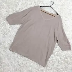 UNIQLO✨良品　3Dコットンパフスリーブセーター　ぽっちゃりサイズ（3XL）