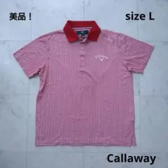 美品！　Callaway　☆　半袖　ポロシャツ　ゴルフウェア　L