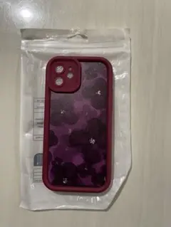 値下げ！　パープル花柄iPhoneケース　 新品