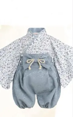 SWEET MOMMY 袴ロンパー　50〜70㎝　オールドブルー