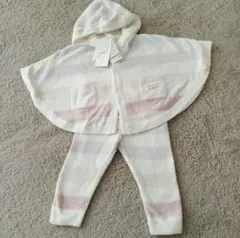 ジェラピケ ボーダーポンチョ