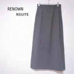 【レナウン エンスウィート】タイトスカート ロング S相当 スリット シンプルのサムネイル