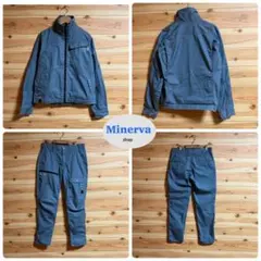 作業服【THE tough】上下セット　ストレッチ素材　ブルーグレー　Mサイズ