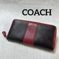 新品 COACH 長財布 ラウンドジップ アコーディオン プール CJ884