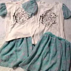 アリエル リトルマーメイド 姉妹 セットアップ 半袖Tシャツ おそろい 春夏