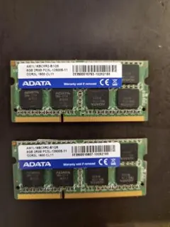 ADATA 16GB DDR4 メモリ AD1P16KVS1-8G 動作品取出 - メルカリ