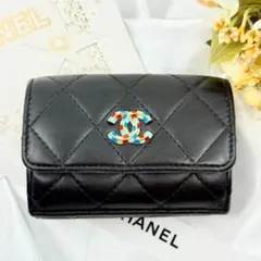 美品　CHANEL シャネル　マトラッセ　 三つ折り財布
