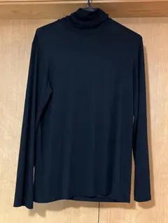 【3XL】ヒートテック ウルトラライト タートルネックT / 黒色