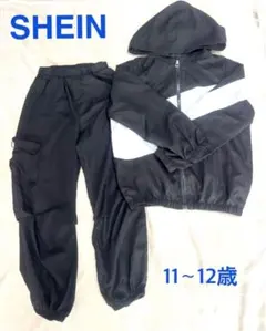 SHEIN ウィンドブレーカー＆カーゴパンツ セット 11-12歳　子供用のサムネイル