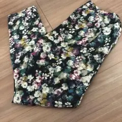 花柄パンツ 八分丈