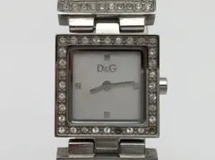 j*i様 D＆G レディース腕時計 シルバー ラインストーン 動作品のサムネイル