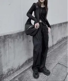 新品【WEGO】Figments オーバーステッチデニムパンツ