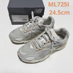 ニューバランス ML725I メッシュスニーカー 24.5cm ライトグレー