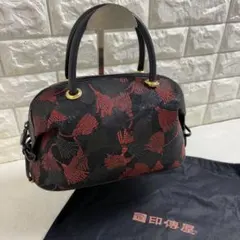 美品　INDEN-YA 印傳屋 印伝 ベネッセージ ハンドバッグ ボストン