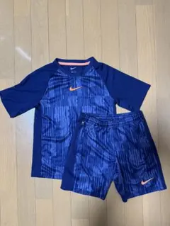 (美品)Nike サッカー上下セット ネイビーオレンジ