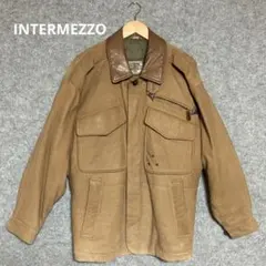 INTERMEZZO ブラウンレザー襟ジャケットのサムネイル