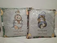 mofusand モフサンド × 日比谷花壇 ゴブラン織クッション冬 2種セット