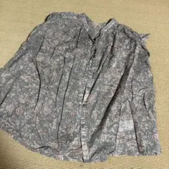 花柄 バンドカラー 半袖ブラウス L しまむらのサムネイル