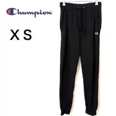 美シルエット✨【Champion】裏起毛スウェットジョガーパンツ XS ブラック