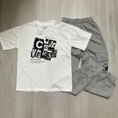 新品 CONVERSE Tシャツ スエットパンツ 2点セット 半袖 長ズボンのサムネイル