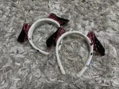 ディズニー 101匹わんちゃん ダルメシアン カチューシャ スパンコール セット