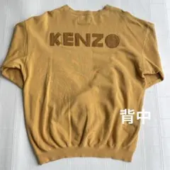 北斎タグ　KENZO JEANS スウェット トレーナー マスタード　日本製　Lのサムネイル