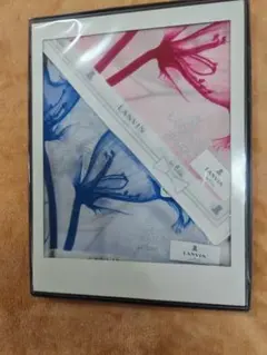 LANVIN 花柄 ハンカチ 2枚セット