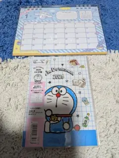 ドラえもん&シナモロール2026年 カレンダー ２点セット