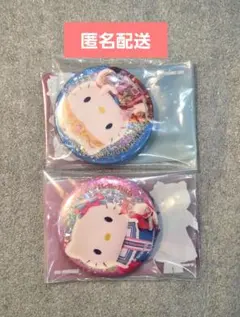 산리오 ピューロランド クエワン 缶バッジ キティ ダニエル セット
