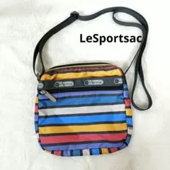 美品☆LeSportsac ストライプ ショルダーバッグ