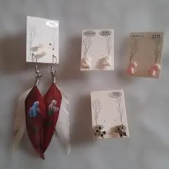 ピアス(両耳用) 4点セット
