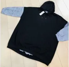 ☆未使用☆ as know asde base ☆ ドッキンフーディ ストライプ