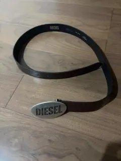 DIESEL オーバルD ロゴ レザーベルト ブラック シルバー - メルカリ