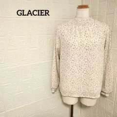 グラシア ブラウス 長袖 小花柄 総柄 可愛い おしゃれ ゆったり 体型カバーM