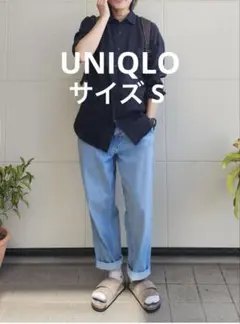 UNIQLO★リラックスアンクルジーンズ ワイドフィット★サイズS