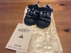 KEEN キッズスニーカー ブラック ベルクロ