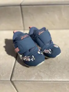ASICS シューズ 15.5 スクスク ネイビー/フラワー アシックス