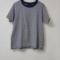 ナチュラルランドリー　ボーダー柄 クルーネック 半袖Tシャツのサムネイル