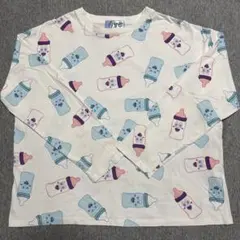 しなこ 475 しまむら コラボ 総柄 ロンT M