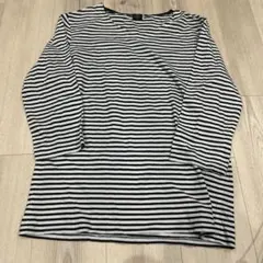 白黒ストライプ 長袖カットソー　ボーダーカットソーロンT ビューティアンドユース
