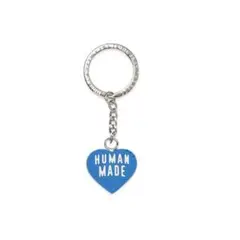 【HUMAN MADE】 ハート型キーホルダー 青