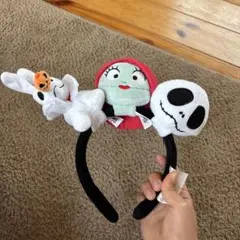 海外ディズニー カチューシャ プラッシュ 日本未発売 ジャック サリー ゼロのサムネイル