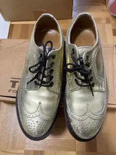 極美品】TOD'S ウィングチップ レースアップシューズ グレー 24.5