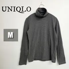 【美品】UNIQLO 極暖 ヒートテック ボーダー レディース M