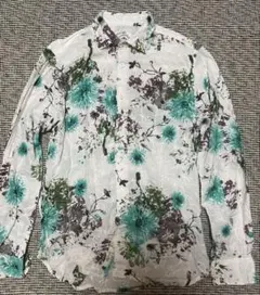 GANESH ガネーシュ　花柄 長袖シャツ ホワイト　美品◎のサムネイル