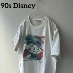 稀少】ディズニー ミッキーマウス生誕60周年 半袖 TシャツXL 白 記念 