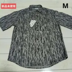 [新品]THE SHOP TK ドライポリ素材 半袖シャツ 総柄 Mのサムネイル