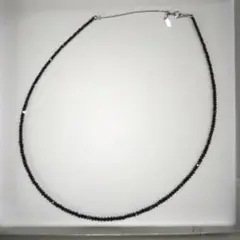 K18WGブラックダイヤモンド　ネックレス
