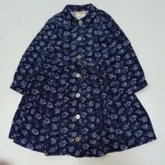 95〜98★ローラアシュレイ★お花柄！コーデュロイワンピース★