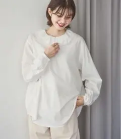 【完売品】ニコアンド　フリルブラウス